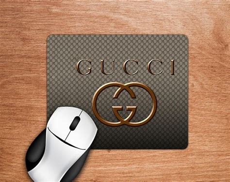 gucci mouse pad leather|Gucci Mouse pad Tiger Khaki/Gray Color Leather Mouse Pad .